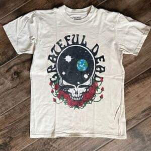 People of Leisure Men's The Grateful Dead‎ T-Shirt, Cream,S(NWOT)